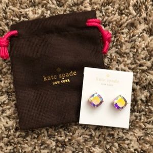 Kate Spade earrings purple AB